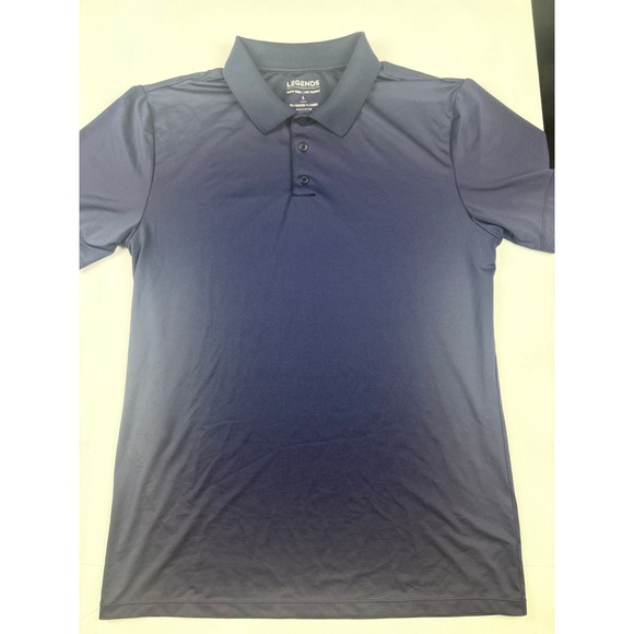 Legends Other - Legends Polo Shirt Large Navy Blue Performance Stretch Short Sleeve Golf Casual